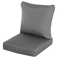 Outsunny Outdoor Seat and Back Cushion Set Patio Deep Seating Chair Replacement Cushion(m-11)
