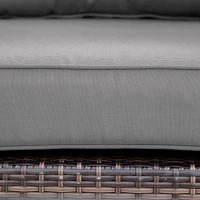 Outsunny Outdoor Seat and Back Cushion Set Patio Deep Seating Chair Replacement Cushion(m-9)