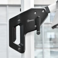 Outsunny 3 x 3(m) Outdoor Cantilever Roma Parasol 360° Rotating w/ Cross Base Light Grey(m-8)