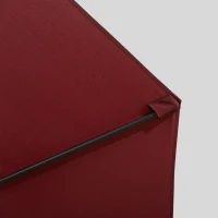 Outsunny 3m Cantilever Aluminium Frame Outdoor Garden Parasol Wine Red(m-10)