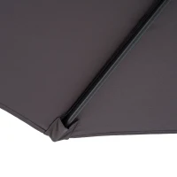 Outsunny Cantilever Umbrella Parasol Hanging Banana Steel Dark Grey 3M Patio(m-11)