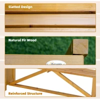 Outsunny Wooden Garden Corner Bench with Planter Combination, Planter Box with Garden Bench Seat for Patio, Park and Deck, Brown(m-6)