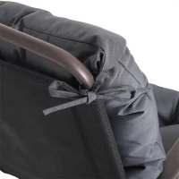 Outsunny Set of 2 Garden Chair Cushions Seat Pad w/ Backrest Outdoor & Indoor Use(m-8)