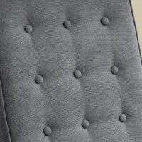 HOMCOM Sillón Relax Reclinable Manual Hasta 145° Sofá Relax Tapizado en Poliéster con Reposapiés Retráctil 68x87x100 cm Gris(m-8)