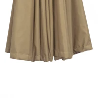 Outsunny 3(m) Cantilever Umbrella 18 Ribs & Vents Adjustable Angle for Patio Khaki(m-12)