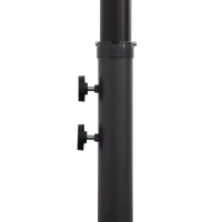 Outsunny 3(m) Cantilever Umbrella 18 Ribs & Vents Adjustable Angle for Patio Khaki(m-11)