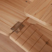 PawHut Cusca pentru Rozitori si Hamsteri cu 4 Rafturi cu Acoperis Trapa in Lemn 60x40x120cm(m-11)