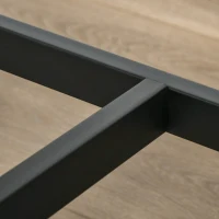 HOMCOM Küchentisch-Set Industriell Esstisch mit 2 Bänken Essgruppe Esstisch Set für Wohnzimmer Metall Rustikales Braun 114 x 71 x 75 cm(m-9)