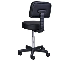 HOMCOM PROFESJONALNY TABORET OBROTOWY czarny(m-6)