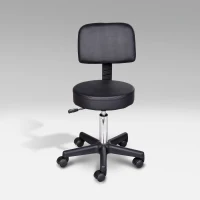 HOMCOM PROFESJONALNY TABORET OBROTOWY czarny(m-4)