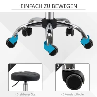 HOMCOM set van 2 fauteuils 35,5 cm x 35,5 cm x 63 cm(m-6)