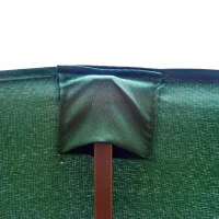 Outsunny 4.6M Sun Umbrella Canopy Double-sided Crank Sun Shade w/ Cross Base Dark Green(m-11)