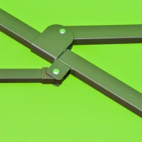 Outsunny 4.6M Sun Umbrella Canopy Double-sided Crank Sun Shade w/ Cross Base Green(m-9)