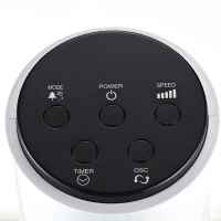 HOMCOM Wentylator kolumnowy 45 W biały+czarny 96 cm(m-8)