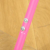 HOMCOM Bara de gimnastica pentru copii, bare orizontale pliabile cu inaltime reglabila, bara de antrenament cu baza triunghiulara, roz(m-8)