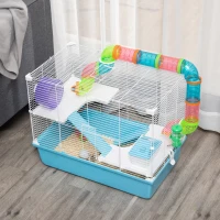 PawHut Cusca Mare pentru Hamsteri – 3 Niveluri & Roata(m-7)