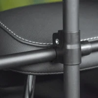 PawHut Separator auto pentru caini, reglabil in latime si inaltime 87-135 x 60-105 cm, grilaj de protectie universal din otel, Negru(m-9)