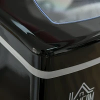 HOMCOM masina pentru gheata, 15 kg, neagra(m-9)