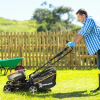 Cositoare autopropulsata DURHAND, cositoare fara fir cu 6 inaltimi de taiere reglabile, latime de taiere 42cm, caseta pentru iarba 45L, baterie 2.5Ah si incarcator incluse(m-2)