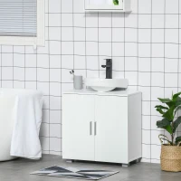 Kleankin Dulap Sub Chiuveta – Modern, cu Piedestal & Usi Duble(m-2)