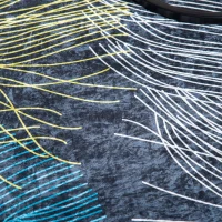 Covor modern HOMCOM, covoare cu pene abstracte Covor mare pentru sufragerie, dormitor, sufragerie, 140x200 cm(m-8)