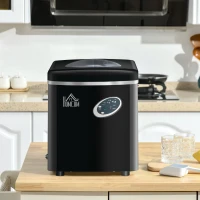 HOMCOM masina pentru gheata, 15 kg, neagra(m-10)