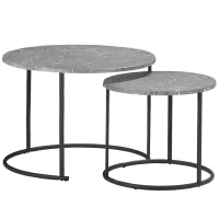 Outsunny set de mese rotunde pentru bistro, negru(m-11)