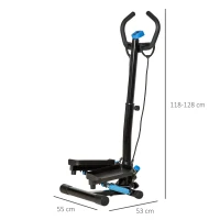 Homcom Twist Stepper – Aparat Fitness cu Benzi Elastice & LCD(m-3)