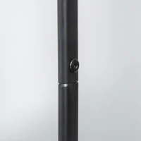 HOMCOM Charriot com Sapateiro Charriot com Rodas Barra de Pendurar e 2 Cestos para Entrada Dormitório Sala de Estar 56,5x31,5x152,5cm Preto(m-8)