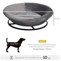 Sofa dla psa w kształcie miski z miękkim obiciem legowisko dla psa sofa dla kota kolor szary(m-3)