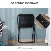 PawHut Cama Elevada para Cães Dobrável Cama para Animais de Estimação Pequenos e Médios com Tecido de Malha Respirável Estrutura de Aço para Interior e Exterior 92x56,5x19,5cm Preto(m-6)