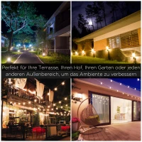 Outsunny Wandleuchte Wandlampe Terrassenleuchte Gartenlampe mit Lichtsteuerung Solarbetrieben Pavillon Zelt Outdoor Gartenbeleuchtung Schwarz 23 x 26 x 47 cm(m-7)