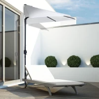 Outsunny aluminium parasol halfrond | Aosom.nl(m-10)
