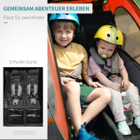 HOMCOM 3-in-1 jogger kinderaanhanger fietsaanhanger(m-8)