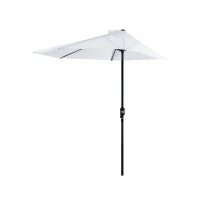 Outsunny aluminium parasol halfrond | Aosom.nl(m-5)