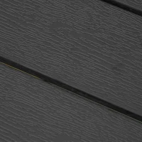 Outsunny Tafel Aluminium WPC eettafel tuintafel tuinmeubel balkon zwart(m-8)