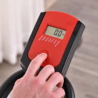 HOMCOM Fahrradtrainer Indoor Heimtrainer mit 8KG Schwungrad Home Gym Cycling Bike Trainer Fitnessfahrrad Stufenlos Widerstand Stahl 107 x 52 x 104-119 cm(m-8)