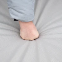 Outsunny Leżak ogrodowy Leżak z 3-stopniową regulacją Leżak rattanowy Meble ogrodowe Leżak Stal(m-9)