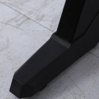 HOMCOM LED Gaming Desk, 120cm Racing Style Computer Table with Lights, Cup Holder, Headphone Hook, Cable Management, E-Sport Study Workstation, Black(m-9)