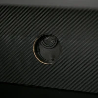 HOMCOM Racing Gaming Desk Carbon Fiber Style Computer Table with Elevated Monitor Shelf, Headphone Hook and Cup Holder, Black(m-9)