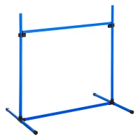 PawHut set din 4 obstacole pentru caini reglabile pe inaltime, 99x71x95, albastru(m-1)