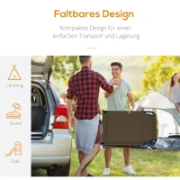 Leżak Outsunny z otworem na twarz kolor brązowy | Aosom.pl(m-8)