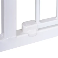 Pawhut Poarta Siguranta Copii & Animale – 76×72–82 cm, Alb Reglabila(m-11)