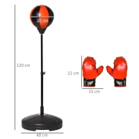 HOMCOM gruszka bokserska 40 cm x 40 cm x 120 cm(m-3)