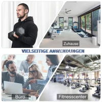 HOMCOM® Hantle gumowe fitness Pojedynczy hantle stalowy gumowy czarny 15 kg(m-6)