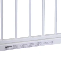 Pawhut Poarta Siguranta Copii & Animale – 76×72–82 cm, Alb Reglabila(m-10)