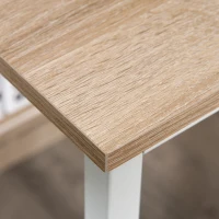 HOMCOM biurko industrialny design kolor czarny metal(m-8)