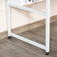 HOMCOM biurko industrialny design kolor czarny metal(m-9)