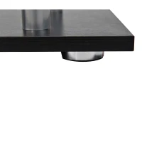 HOMCOM Bibliotecă cu Design Modern 4 Rafturi, Neagră, 80x30x145cm(m-9)