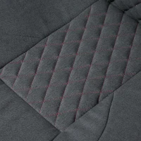 Vinsetto Sedia da Ufficio con Funzione Dondolio Ergonomica e Girevole, Sedia da Scrivania in Tessuto Grigio 70.5x70x113-121cm(m-9)